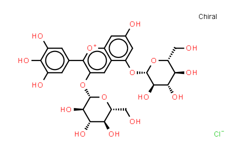 CAS No. 17670-06-3, Delphinidin-3,5-O-diglucoside chloride