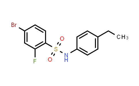 CAS No. 1770242-73-3, 4-Bromo-N-(4-ethylphenyl)-2-fluorobenzenesulfonamide
