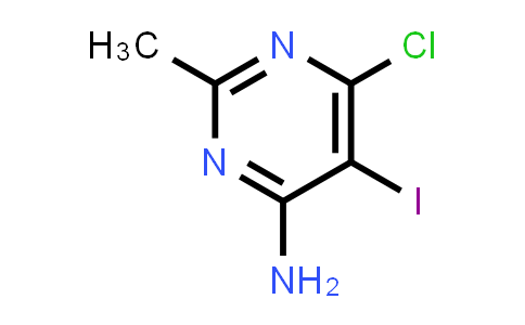 CAS No. 1770799-32-0, 6-Chloro-5-iodo-2-methylpyrimidin-4-amine