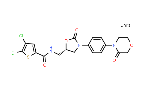CAS No. 1770812-37-7, (S)-4,5-dichloro-N-((2-oxo-3-(4-(3-oxomorpholino)phenyl)oxazolidin-5-yl)methyl)thiophene-2-carboxamide