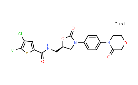 CAS No. 1770812-38-8, (R)-4,5-dichloro-N-((2-oxo-3-(4-(3-oxomorpholino)phenyl)oxazolidin-5-yl)methyl)thiophene-2-carboxamide