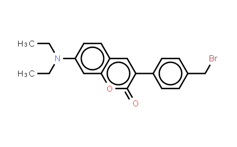 CAS No. 177093-58-2, 3-4-(Bromomethyl)phenyl7-(diethylamino)-coumarin