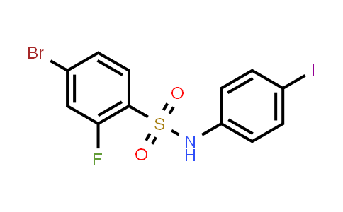 CAS No. 1771023-28-9, 4-Bromo-2-fluoro-N-(4-iodophenyl)-benzenesulfonamide