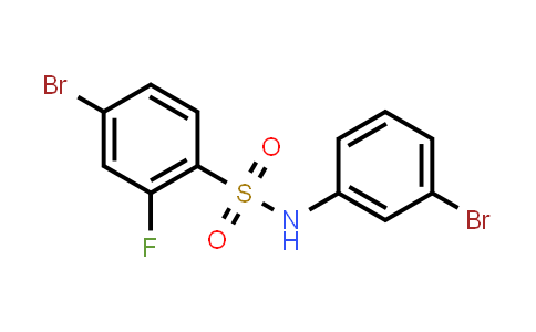 CAS No. 1772777-01-1, 4-Bromo-N-(3-bromophenyl)-2-fluorobenzenesulfonamide