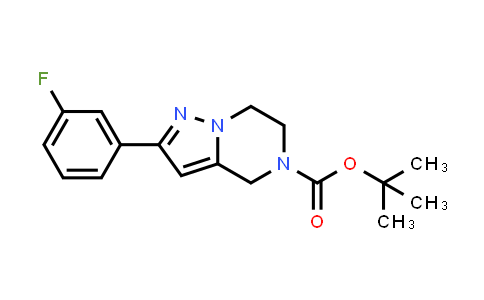 CAS No. 1773507-41-7, tert-Butyl 2-(3-fluorophenyl)-4H,5H,6H,7H-pyrazolo[1,5-a]pyrazine-5-carboxylate