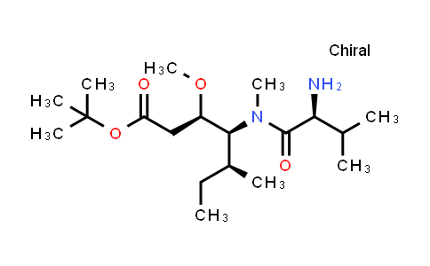 CAS No. 177423-00-6, (3R,4S,5S)-tert-butyl 4-((S)-2-amino-N,3-dimethylbutanamido)-3-methoxy-5-methylheptanoate