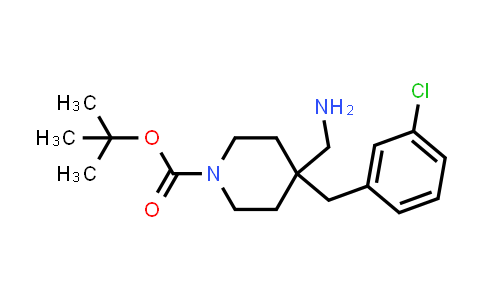 CAS No. 1774896-64-8, tert-Butyl 4-(aminomethyl)-4-(3-chlorobenzyl)piperidine-1-carboxylate