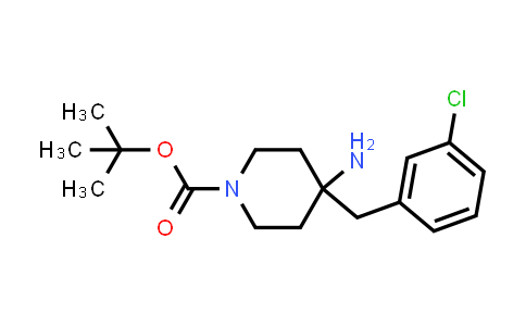 CAS No. 1774896-76-2, tert-Butyl 4-amino-4-(3-chlorobenzyl)piperidine-1-carboxylate