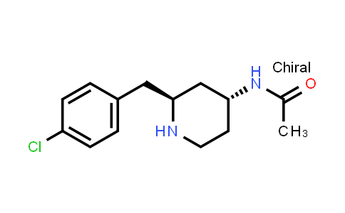 CAS No. 177707-20-9, Acetamide, N-[2-[(4-chlorophenyl)methyl]-4-piperidinyl]-, trans-
