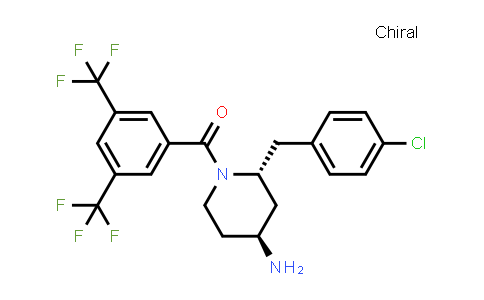 CAS No. 177707-22-1, ((2R,4S)-4-amino-2-(4-chlorobenzyl)piperidin-1-yl)(3,5-bis(trifluoromethyl)phenyl)methanone