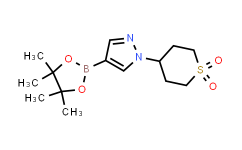 CAS No. 1778666-13-9, 1-(Tetrahydro-1,1-dioxido-2H-thiopyran-4-yl)-4-(4,4,5,5-tetramethyl-1,3,2-dioxaborolan-2-yl)-1H-pyrazole