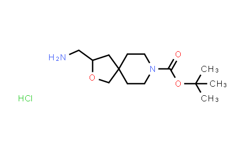 CAS No. 1778734-66-9, tert-Butyl 3-(aminomethyl)-2-oxa-8-azaspiro[4.5]decane-8-carboxylate hydrochloride
