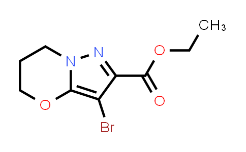 CAS No. 1779121-90-2, Ethyl 3-bromo-6,7-dihydro-5H-pyrazolo[5,1-b][1,3]oxazine-2-carboxylate