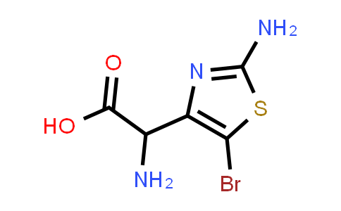 CAS No. 1779365-53-5, 2-Amino-2-(2-amino-5-bromothiazol-4-yl)acetic acid