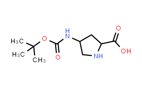 CAS No. 1779643-67-2, 4-((tert-Butoxycarbonyl)amino)pyrrolidine-2-carboxylic acid