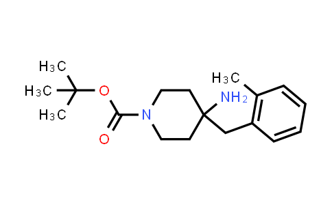 CAS No. 177990-58-8, tert-Butyl 4-amino-4-(2-methylbenzyl)piperidine-1-carboxylate