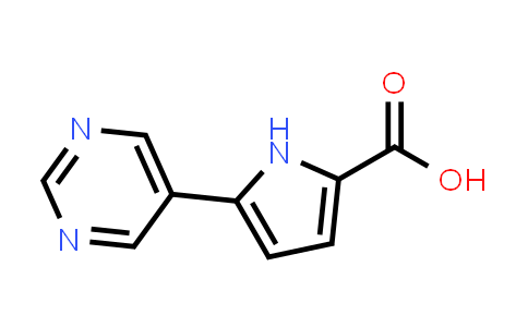 CAS No. 1779922-81-4, 5-(Pyrimidin-5-yl)-1H-pyrrole-2-carboxylic acid