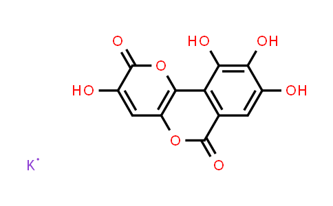 CAS No. 1780260-20-9, Pyrano[3,2-c][2]benzopyran-2,6-dione, 3,8,9,10-tetrahydroxy-, potassium salt (1:1)