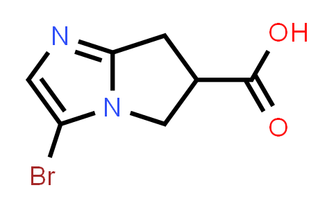 CAS No. 1780355-27-2, 3-Bromo-6,7-dihydro-5H-pyrrolo[1,2-a]imidazole-6-carboxylic acid
