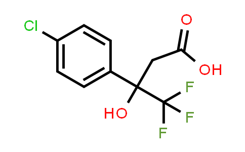 CAS No. 1780797-33-2, 3-(4-Chlorophenyl)-4,4,4-trifluoro-3-hydroxybutanoic acid