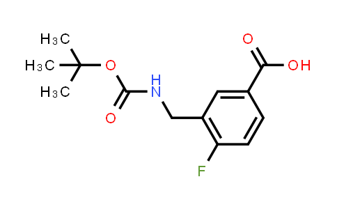 CAS No. 1780994-55-9, 3-(((tert-Butoxycarbonyl)amino)methyl)-4-fluorobenzoic acid