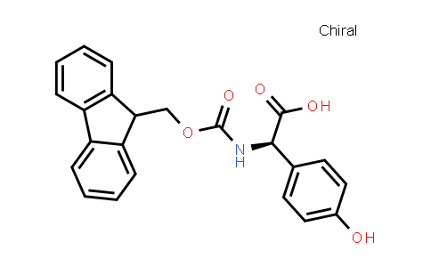 CAS No. 178119-93-2, (R)-2-((((9H-Fluoren-9-yl)methoxy)carbonyl)amino)-2-(4-hydroxyphenyl)acetic acid