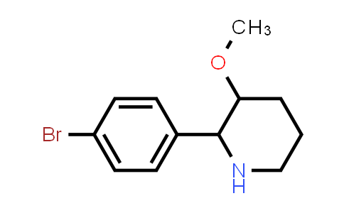 CAS No. 1781313-77-6, Piperidine, 2-(4-bromophenyl)-3-methoxy-