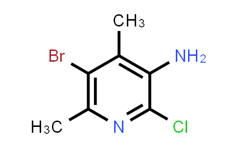 CAS No. 1781514-30-4, 5-Bromo-2-chloro-4,6-dimethylpyridin-3-amine