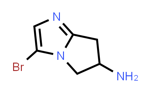 CAS No. 1781659-18-4, 3-Bromo-6,7-dihydro-5H-pyrrolo[1,2-a]imidazol-6-amine