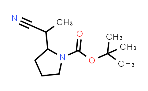 CAS No. 1781740-66-6, tert-Butyl 2-(1-cyanoethyl)pyrrolidine-1-carboxylate