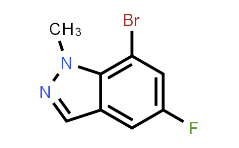 CAS No. 1781864-19-4, 7-Bromo-5-fluoro-1-methyl-1H-indazole