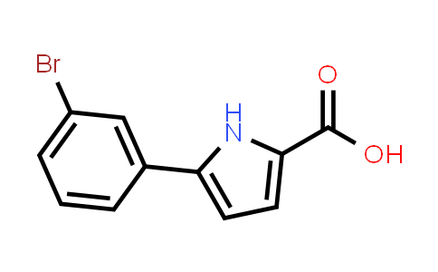 CAS No. 1781992-21-9, 5-(3-Bromophenyl)-1H-pyrrole-2-carboxylic acid