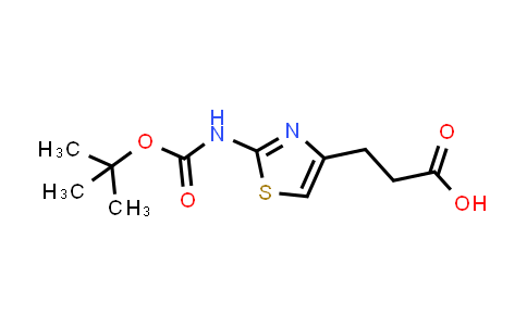 CAS No. 1782282-76-1, 3-(2-((tert-Butoxycarbonyl)amino)thiazol-4-yl)propanoic acid