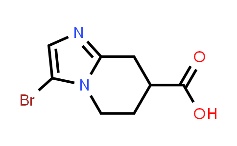 CAS No. 1782444-66-9, 3-Bromo-5,6,7,8-tetrahydroimidazo[1,2-a]pyridine-7-carboxylic acid