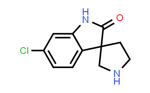 CAS No. 1782634-38-1, 6-Chloro-1,2-dihydrospiro[indole-3,3'-pyrrolidin]-2-one