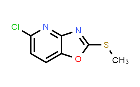 CAS No. 1783370-92-2, 5-Chloro-2-(methylthio)oxazolo[4,5-b]pyridine