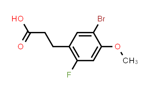 CAS No. 1784287-53-1, 3-(5-Bromo-2-fluoro-4-methoxyphenyl)propanoic acid