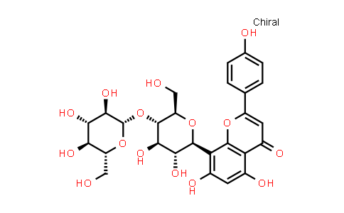 CAS No. 178468-00-3, 8-(4-O-β-D-Glucopyranosyl-β-D-glucopyranosyl)-5,7-dihydroxy-2-(4-hydroxyphenyl)-4H-1-benzopyran-4-one