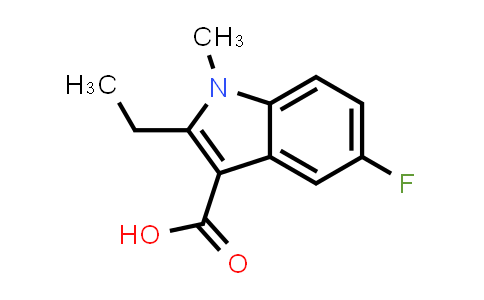 CAS No. 1784925-35-4, 2-Ethyl-5-fluoro-1-methyl-1H-indole-3-carboxylic acid
