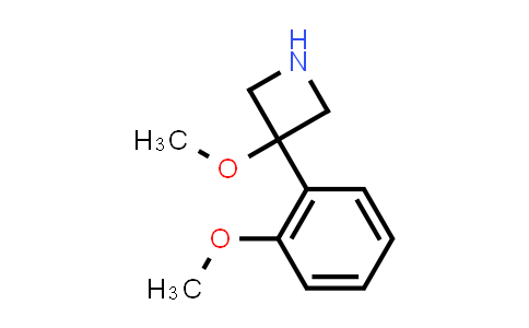 CAS No. 1785014-30-3, 3-Methoxy-3-(2-methoxyphenyl)azetidine