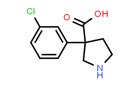 CAS No. 1785484-40-3, 3-(3-Chlorophenyl)pyrrolidine-3-carboxylic acid