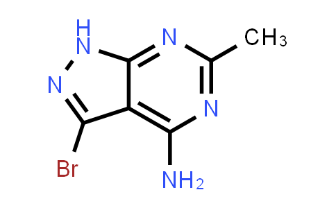 CAS No. 1785533-58-5, 3-Bromo-6-methyl-1H-pyrazolo[3,4-d]pyrimidin-4-amine