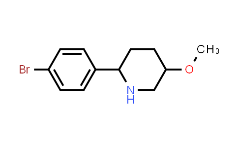CAS No. 1785621-75-1, Piperidine, 2-(4-bromophenyl)-5-methoxy-