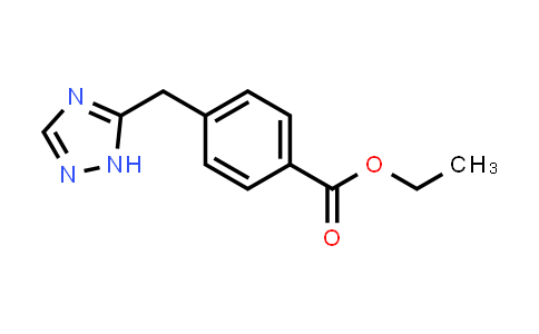 CAS No. 1785759-21-8, Ethyl 4-((1H-1,2,4-triazol-5-yl)methyl)benzoate
