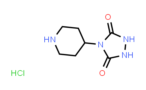 CAS No. 1787858-08-5, 4-(Piperidin-4-yl)-1,2,4-triazolidine-3,5-dione hydrochloride