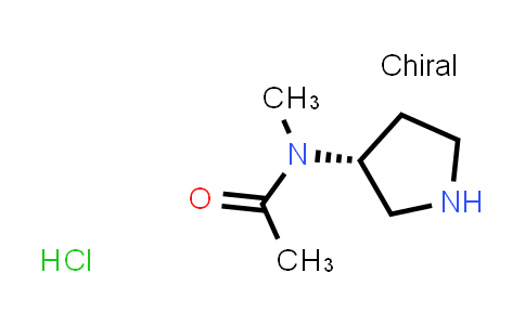 CAS No. 1788036-25-8, N-Methyl-N-[(3R)-pyrrolidin-3-yl]acetamide hydrochloride