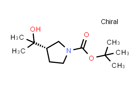 CAS No. 1788041-39-3, tert-Butyl (3S)-3-(2-hydroxypropan-2-yl)pyrrolidine-1-carboxylate
