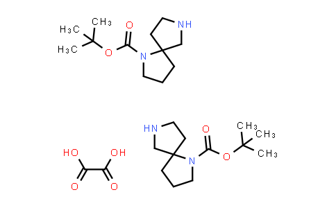CAS No. 1788041-41-7, tert-Butyl 1,7-diazaspiro[4.4]nonane-1-carboxylate oxalate(2:1)