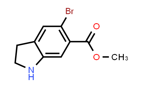 CAS No. 1788041-64-4, Methyl 5-bromo-2,3-dihydro-1h-indole-6-carboxylate