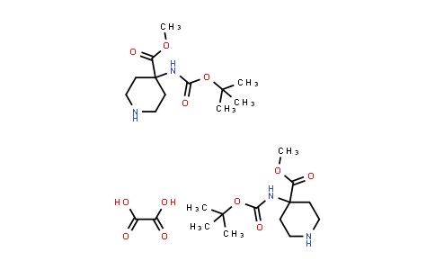 CAS No. 1788043-91-3, Methyl 4-((tert-butoxycarbonyl)amino)piperidine-4-carboxylate oxalate(2:1)